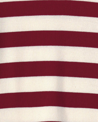 Toddler 2-Piece Organic Cotton Ribbed Pajamas in Stripes
