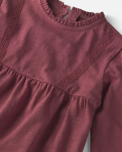 Toddler Girl Organic Cotton Peplum Top