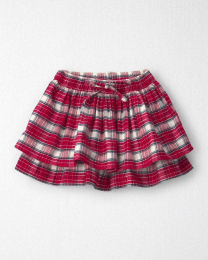 Toddler Girl Organic Cotton Flannel Skirt