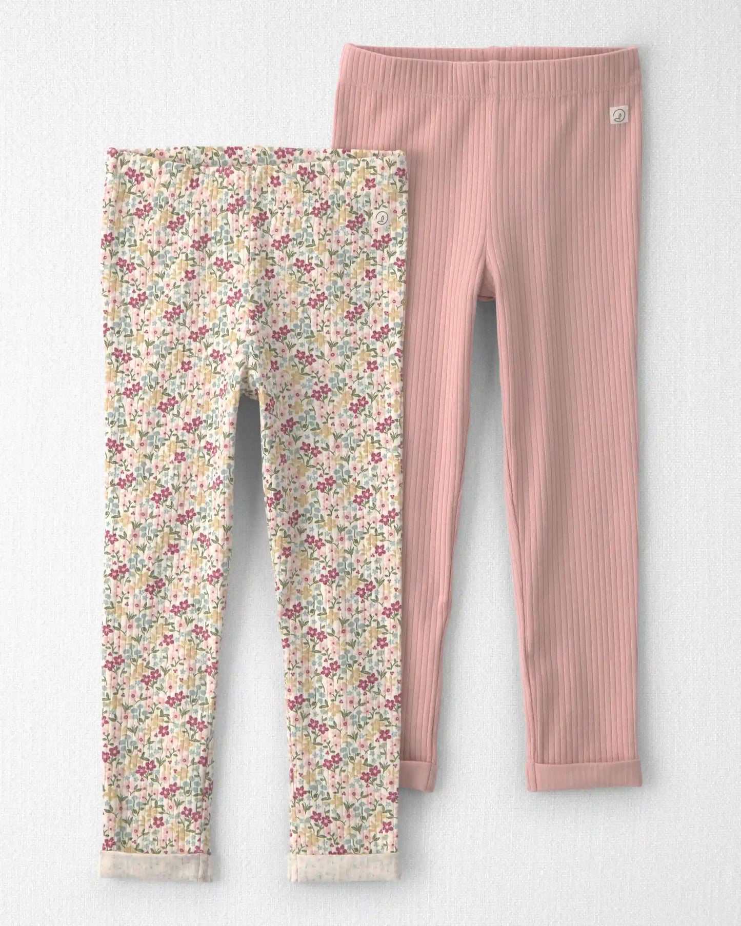 Toddler Girl 2-Pack Organic Cotton Leggings