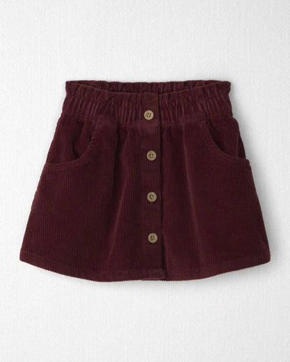 Toddler Girl Organic Cotton Corduroy Skirt