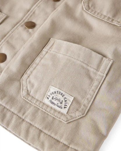 Toddler Organic Cotton Twill Barn Jacket