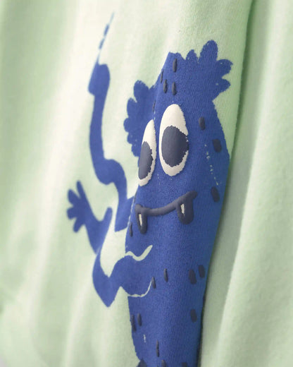 Toddler Boy 2-Piece 'S'More Sleep' Fleece Snug Fit Pajama Set - Blue