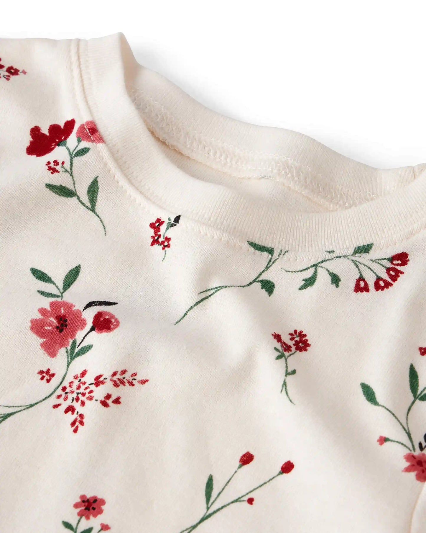 Toddler Girl 2-Piece Organic Cotton Pajamas in Rosethorn Hollow