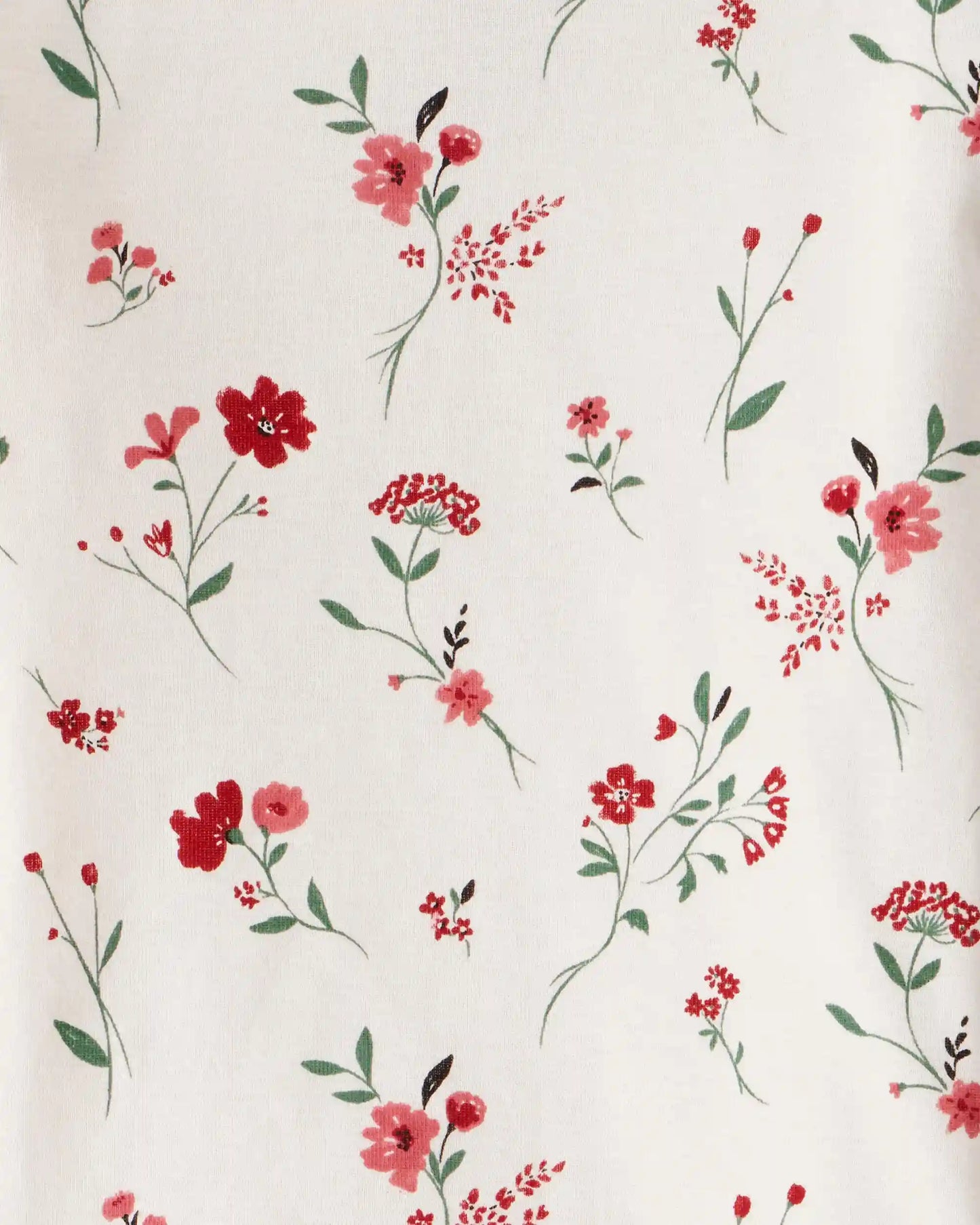 Toddler Girl 2-Piece Organic Cotton Pajamas in Rosethorn Hollow