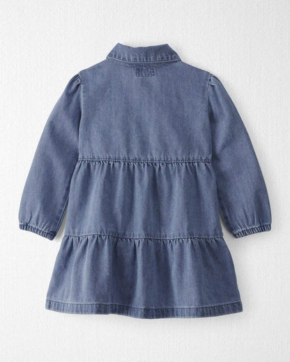 Toddler Girl Organic Cotton Denim Dress
