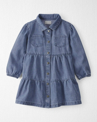 Toddler Girl Organic Cotton Denim Dress