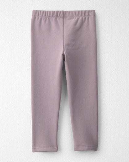 Toddler Girl 2-Pack Recycled Fleece Leggings Made with Organic Cotton