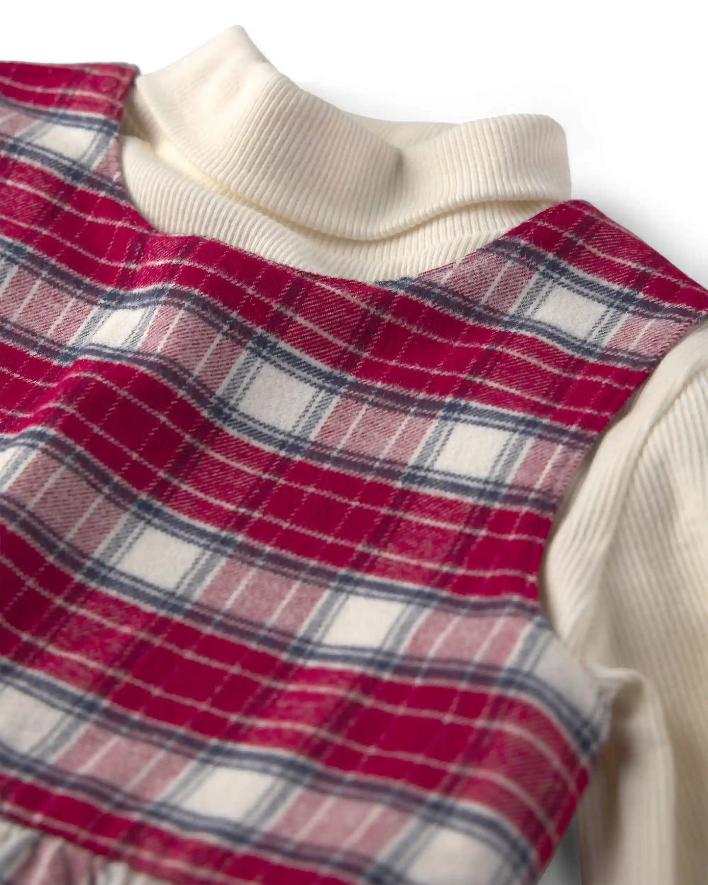 Toddler Girl 2-Piece Organic Cotton Flannel Jumper Set