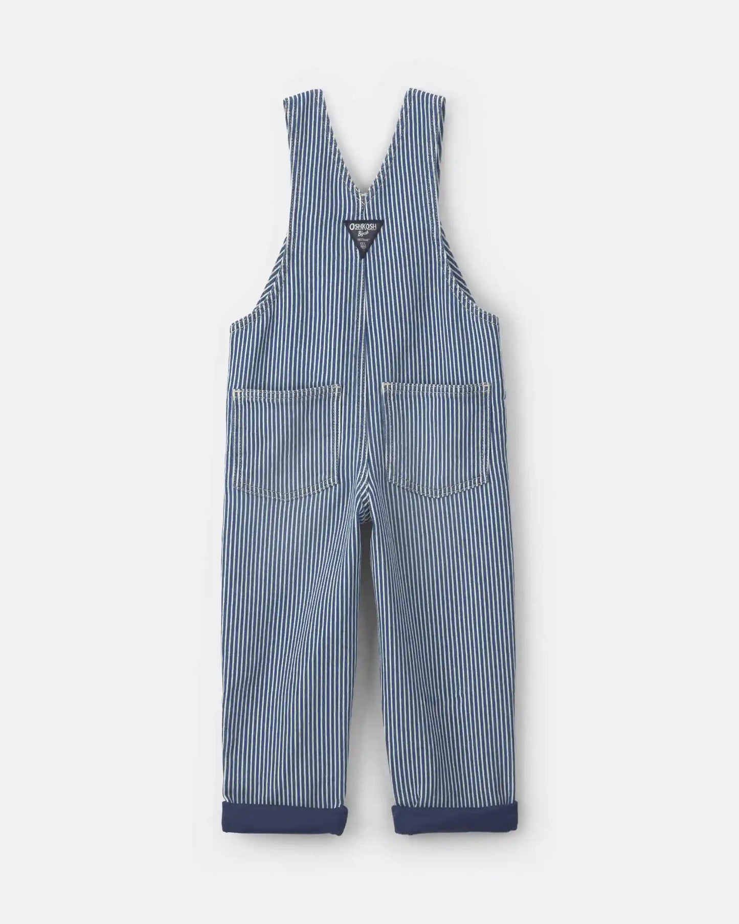 Toddler Hickory Stripe Overalls - Blue