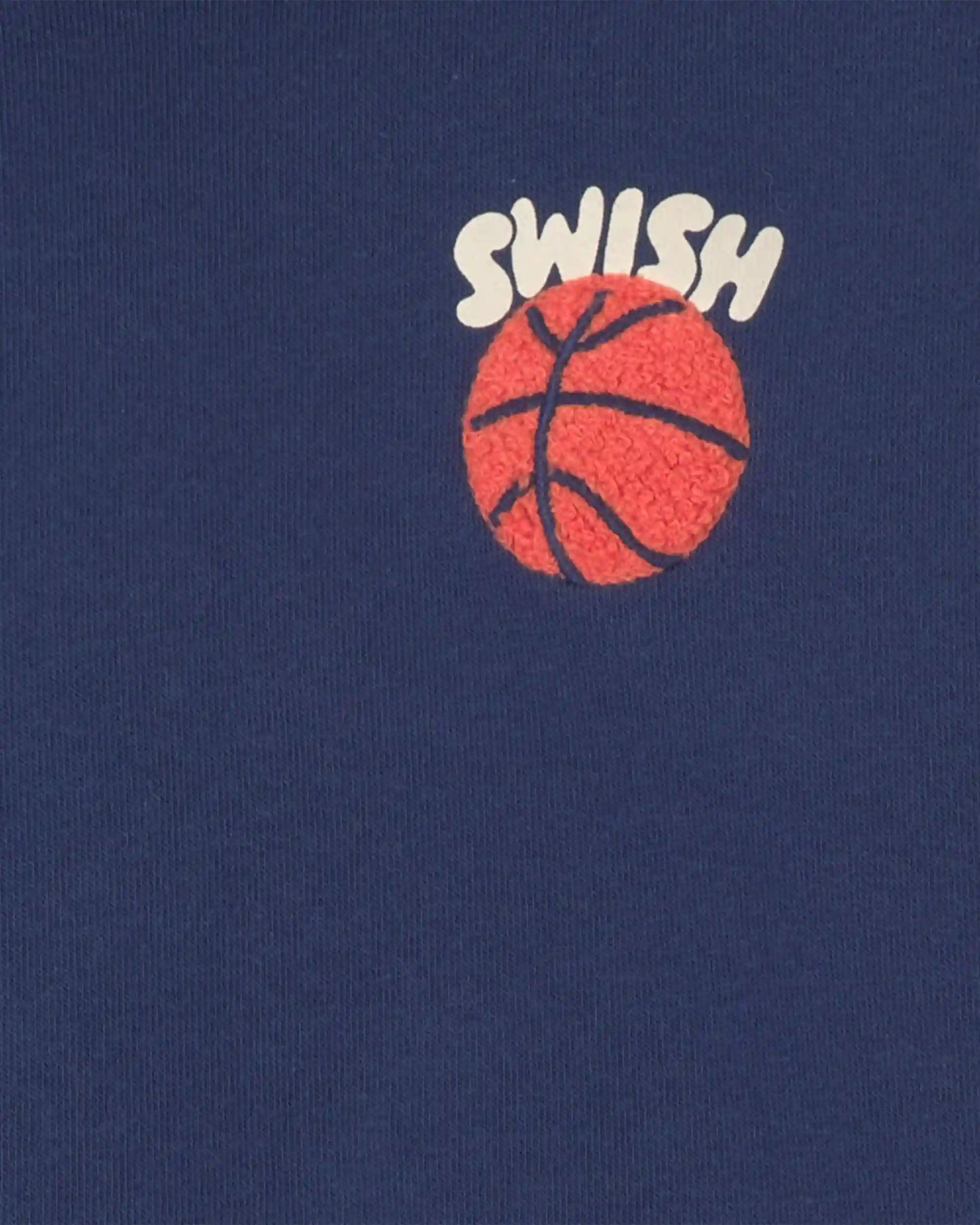 Toddler Boy 3-Piece 'Swish' Basketball Fleece Long-Sleeve Layering Set - Navy Blue/Grey