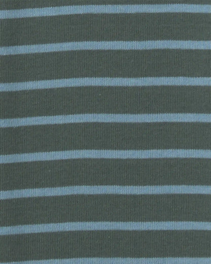 Toddler Boy Polar Bear 100% Cotton 4-Piece Pajama Set - Blue/Grey