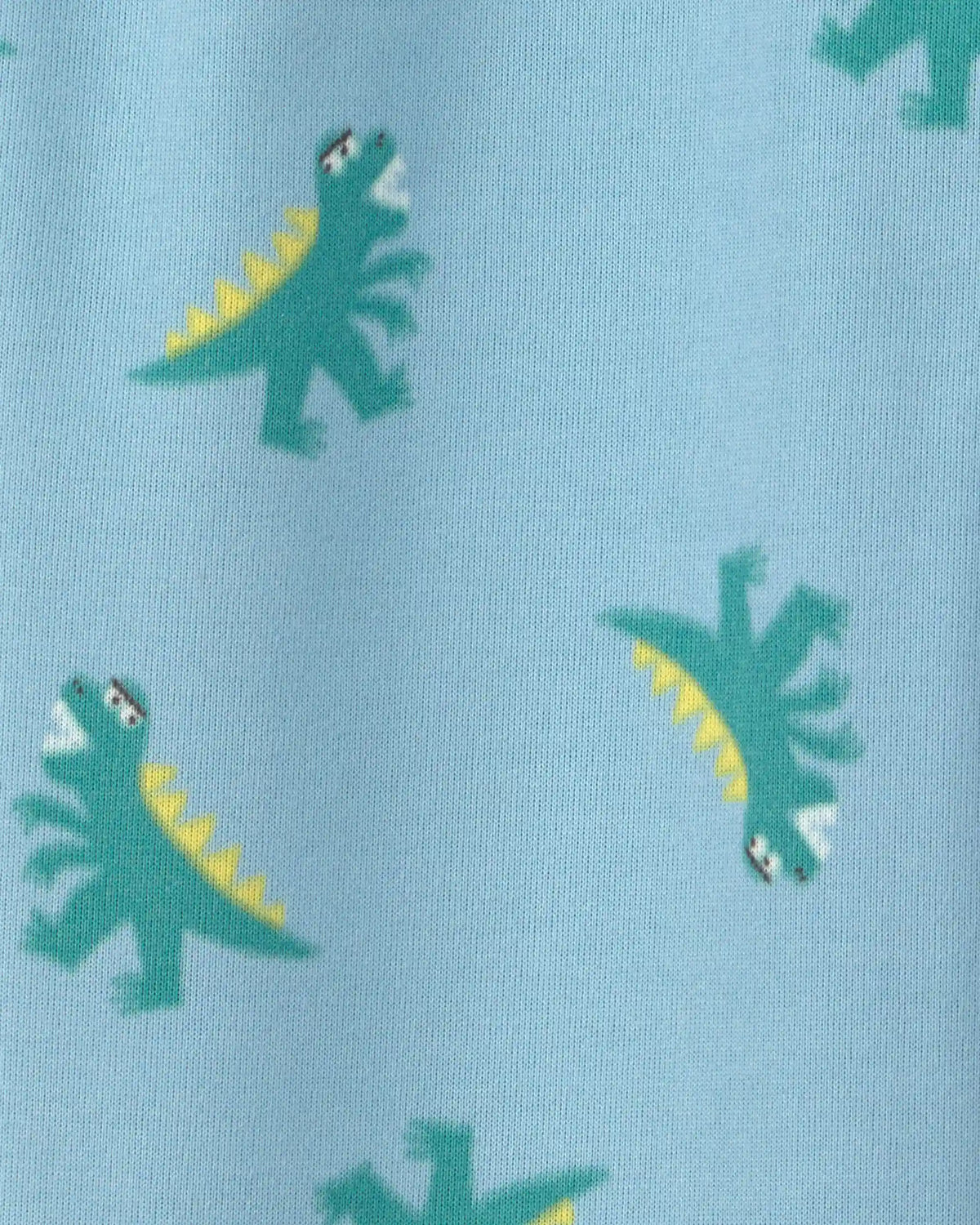 Toddler Boy 'Sleep!' Dinosaur Fleece Loose Fit 2-Piece Pajama Set - Grey/Blue