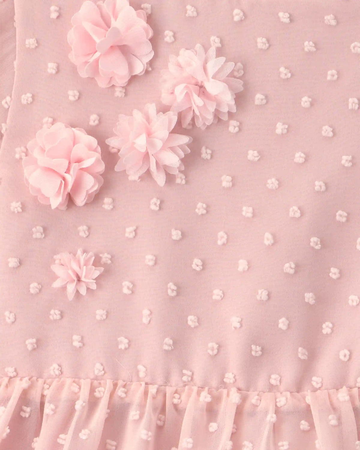 Toddler Swiss Dot Occasion Dress - Pink