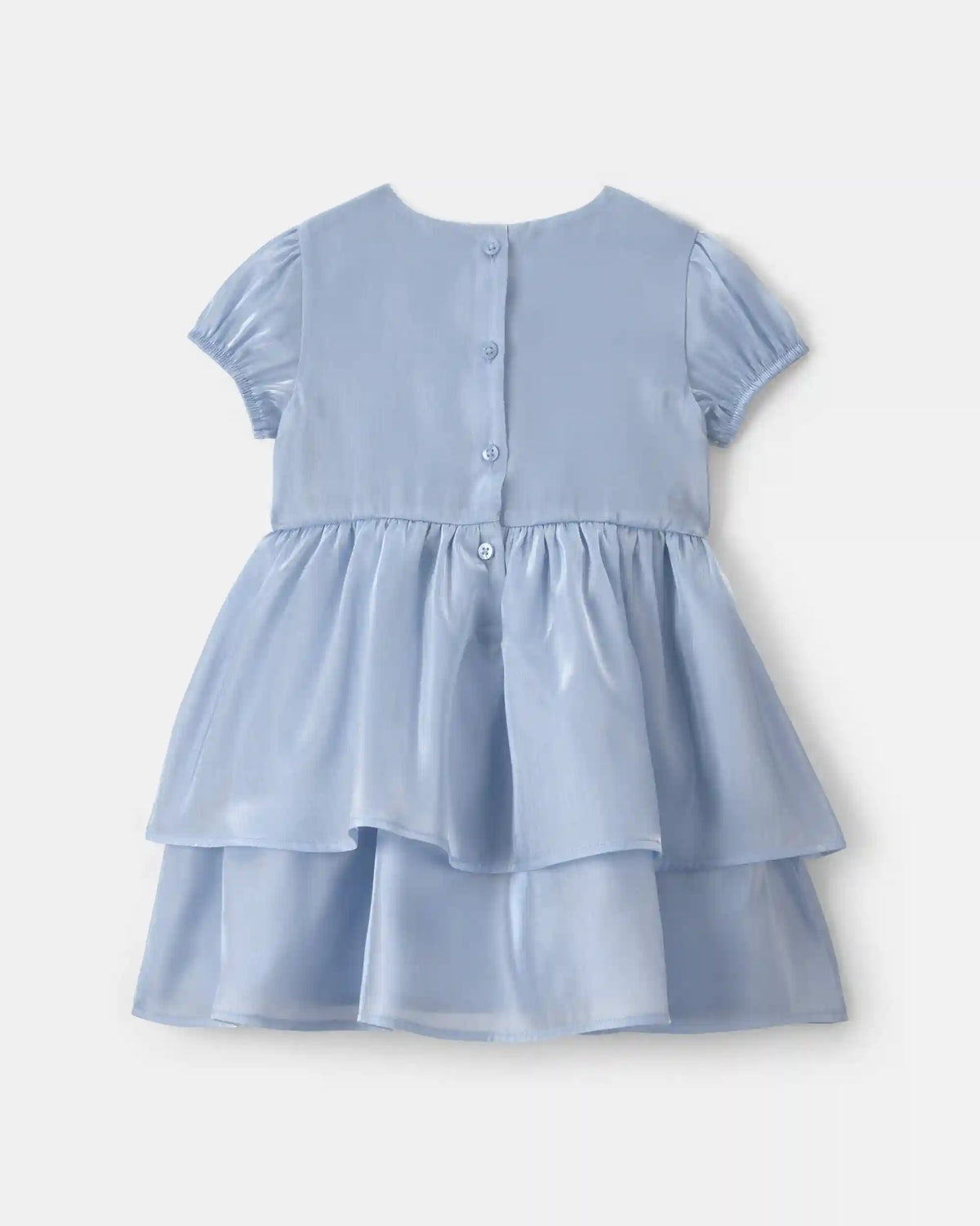 Toddler Girl Bow Occasion Dress - Blue