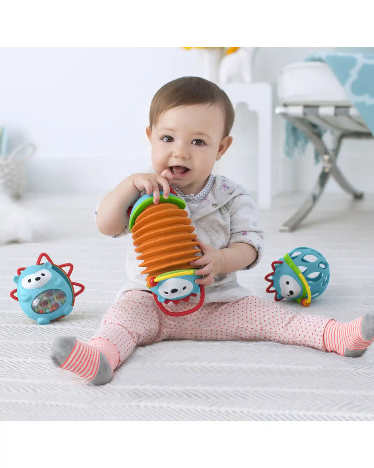 Explore & More Hedgehog Accordion Toy