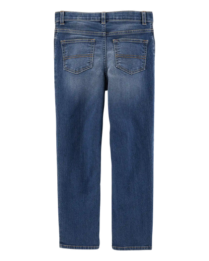 Kid Medium Blue Wash Straight-Leg Jeans