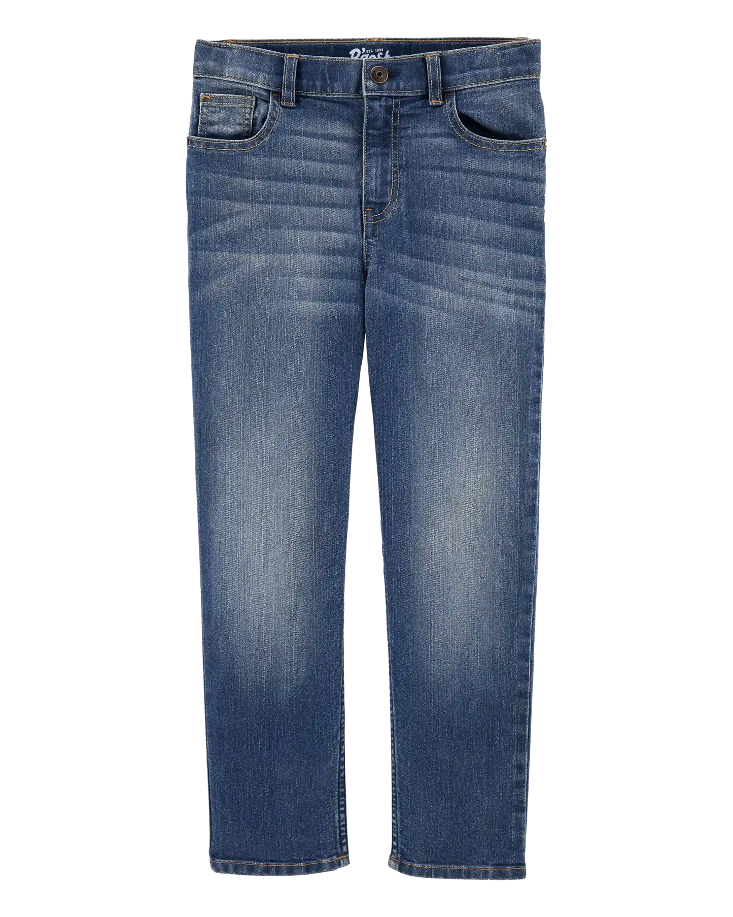 Kid Medium Blue Wash Straight-Leg Jeans