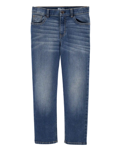 Kid Medium Blue Wash Straight-Leg Jeans