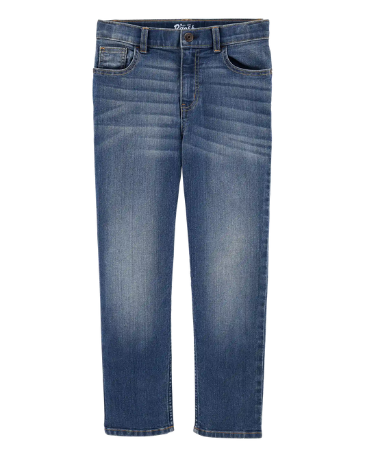 Kid Medium Blue Wash Straight-Leg Jeans