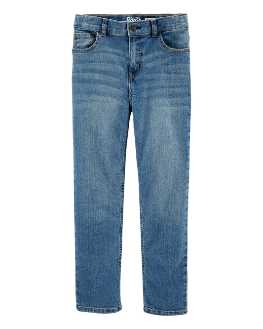Kid Medium Wash Straight-Leg Jeans