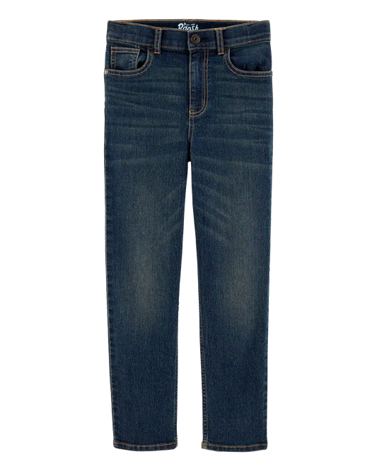 Kid Slim Straight Leg Heritage Wash Jeans