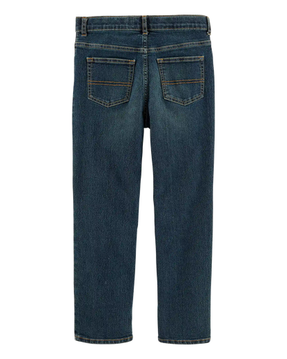 Kid Husky Fit Straight Jeans in Dark Rinse