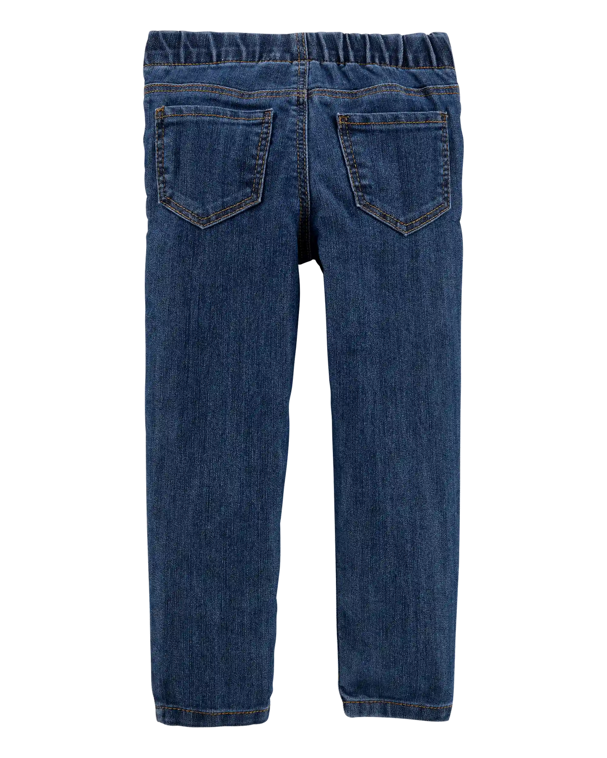 Girls Medium Wash Pull-On Skinny-Leg Jegging