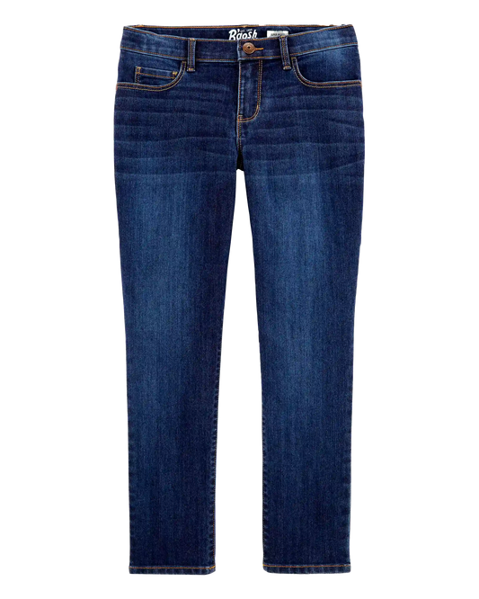 Kid Dark Wash Plus-Fit Skinny-Leg Jeans