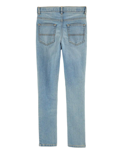 Kid Light Blue Wash Skinny-Leg Jeans