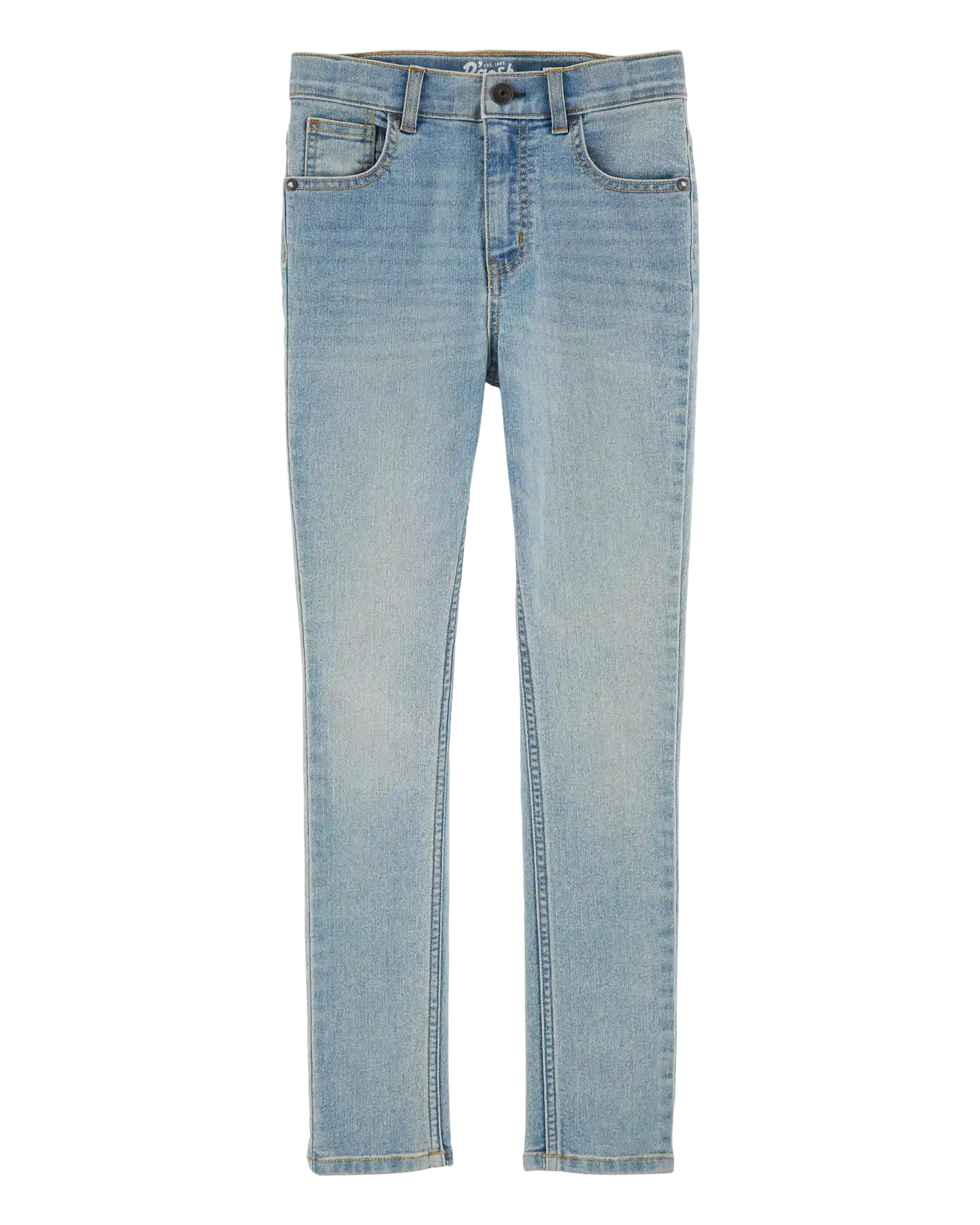 Kid Light Blue Wash Skinny-Leg Jeans
