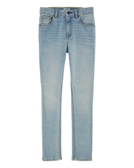 Kid Light Blue Wash Skinny-Leg Jeans