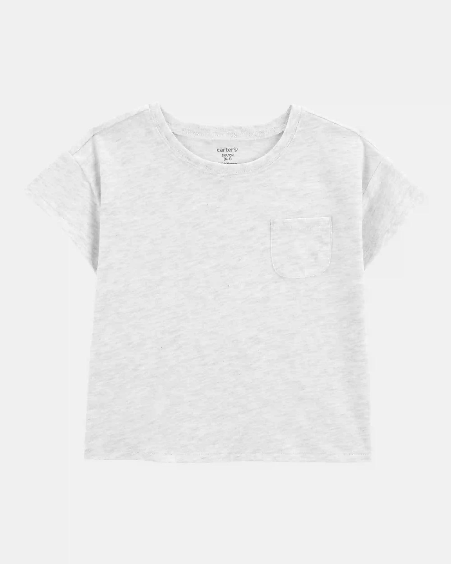 Kid Solid Short-Sleeve Fashion Top - Grey