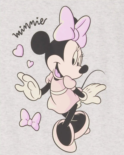 Girls Minnie Mouse Snug Fit Cotton 2-Piece Pajamas