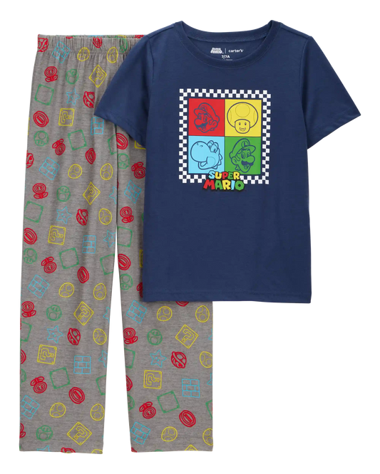 Boys Super Mario Bros™ Loose Fit 2-Piece Pajamas