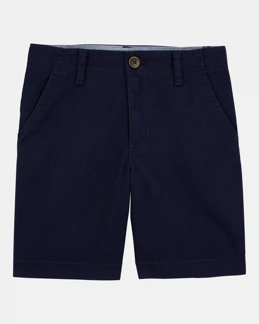 Kid Stretch Chino Uniform Shorts - Navy