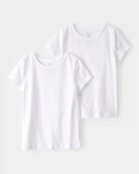 Girls 2-Pack Cotton Undershirts