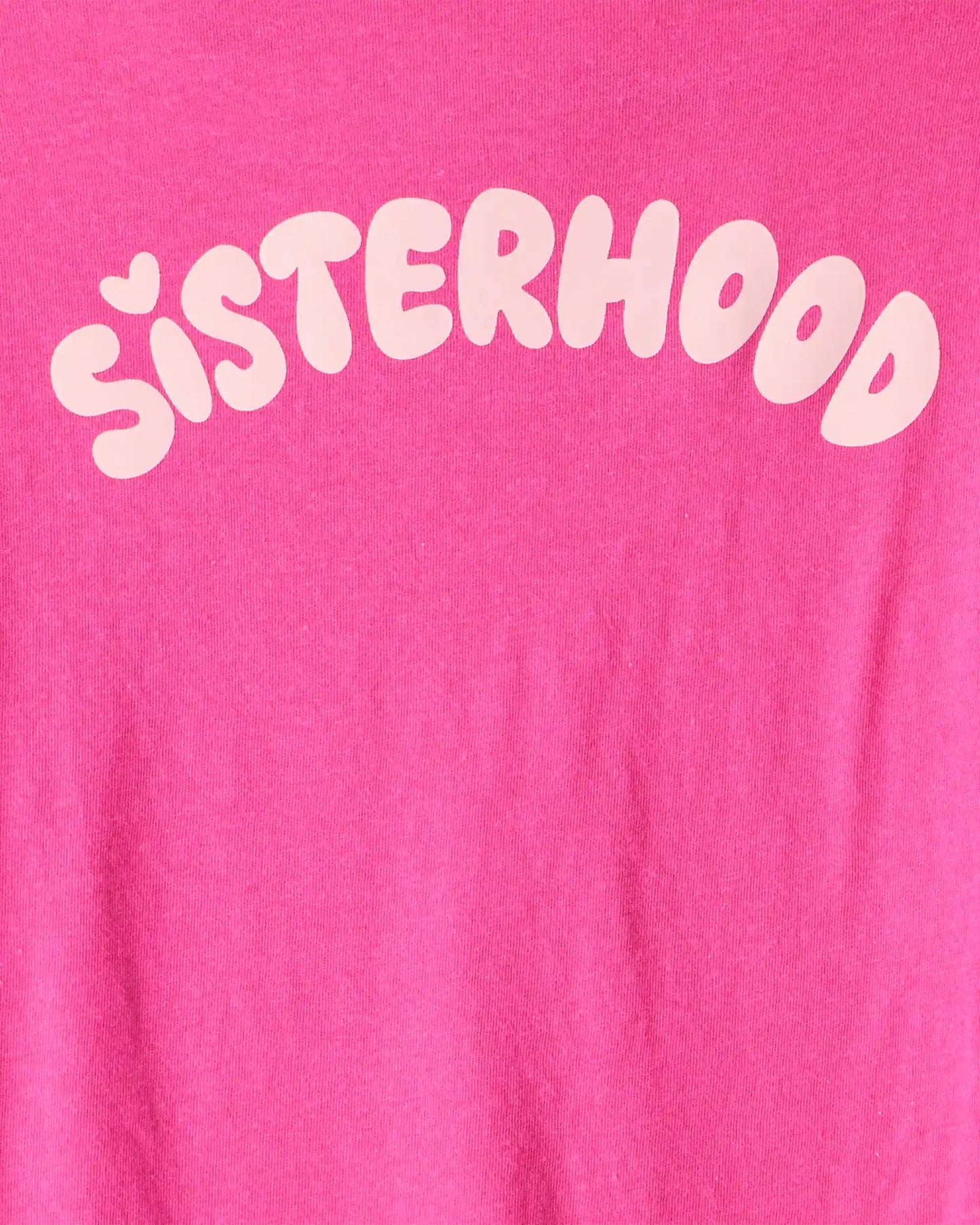 Girls Sisterhood Long-Sleeve Graphic Tee - Pink