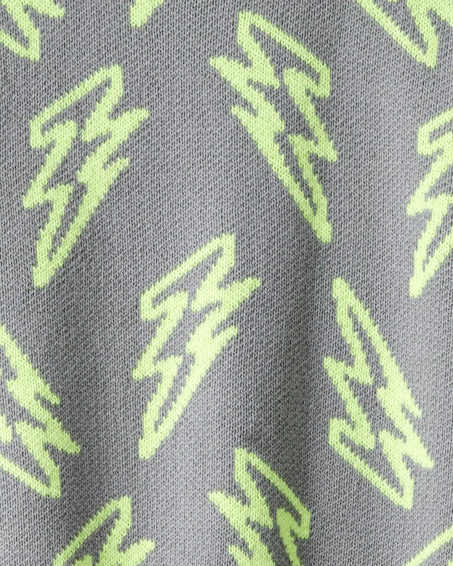 Boys Lightning Sweater - Grey