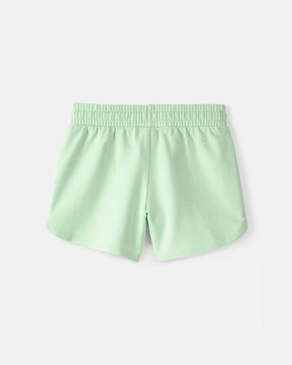 Girls French Terry Shorts - Green
