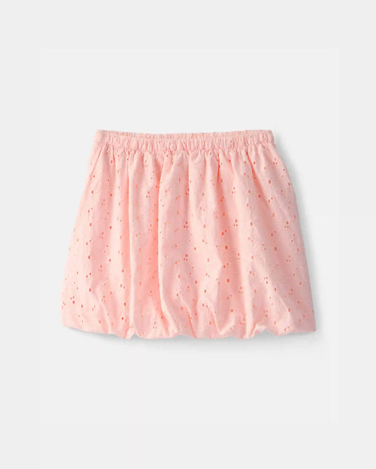 Girls Eyelet Skirt - Pink