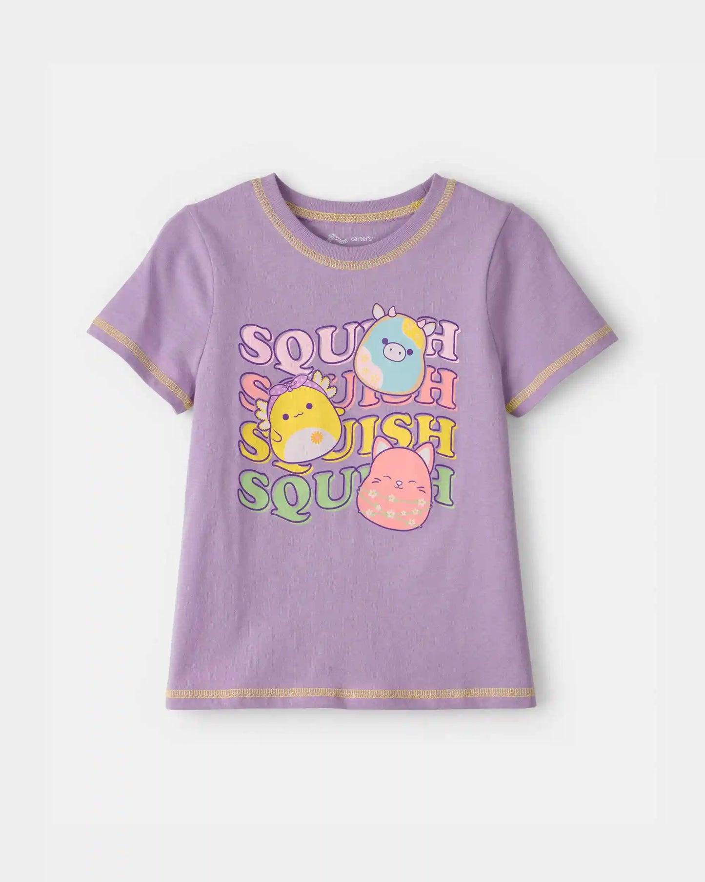 Girls Squishmallow Graphic Tee - Purple
