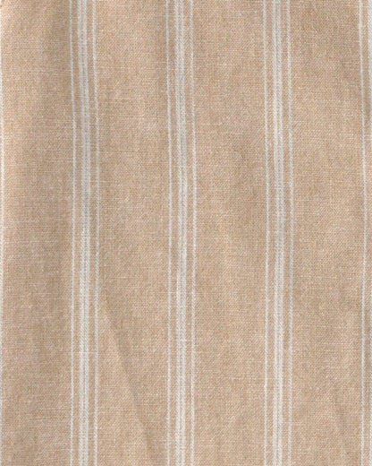 Boys Striped Button-Down Shirt - Brown