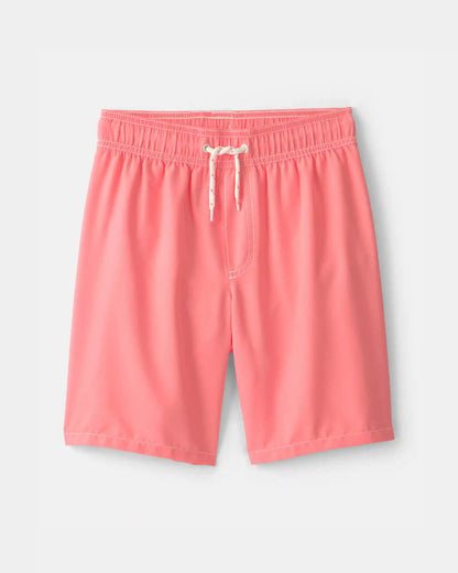 Boys Swim Trunks - Coral