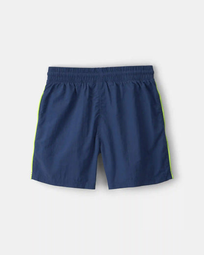 Boys Colourblock Active Shorts - Blue