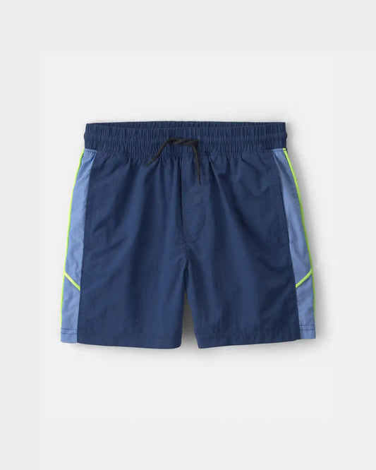 Boys Colourblock Active Shorts - Blue