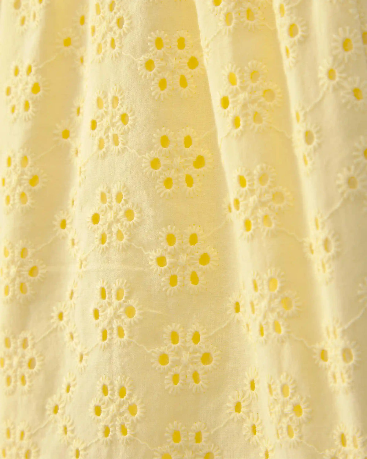 Girls Eyelet Shorts - Yellow