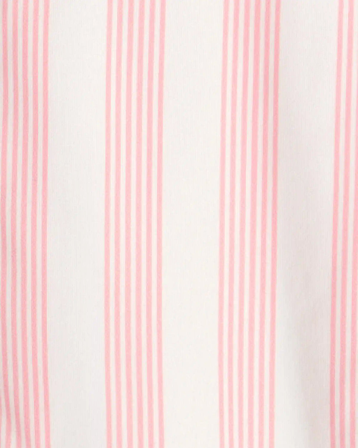 Girls Striped Loose Fit 2-Piece Pajama Set - Pink/Ivory