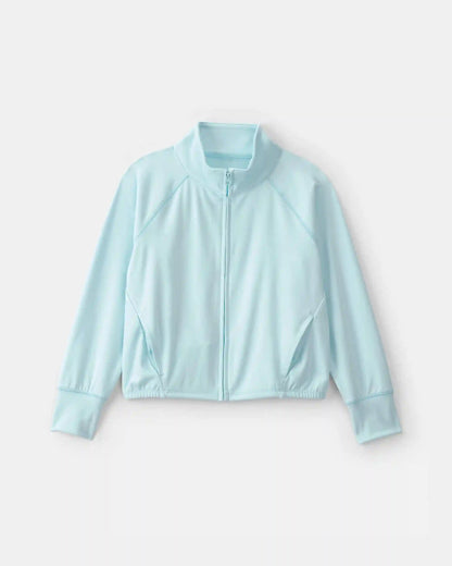 Girls Active Zip-Up Jacket - Blue