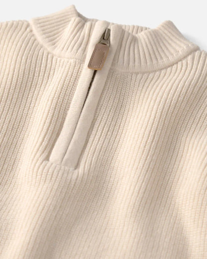 Kids Organic Cotton Quarter-Zip Pullover